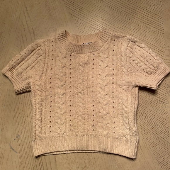 Cropped Free People Knit Sweater - Picture 1 of 1